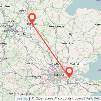 Leicester Dartford bus map