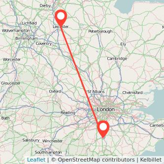 Leicester Crawley bus map