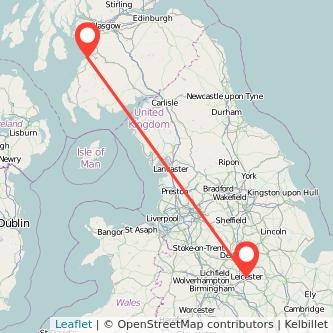 Leicester Ayr train map