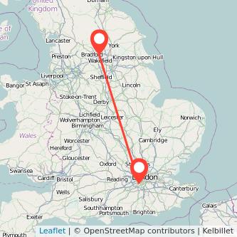 Leeds Surbiton bus map