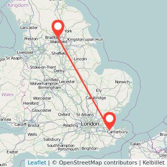 Leeds Sittingbourne train map