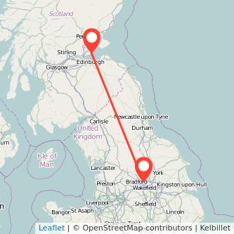 Leeds Kirkcaldy train map