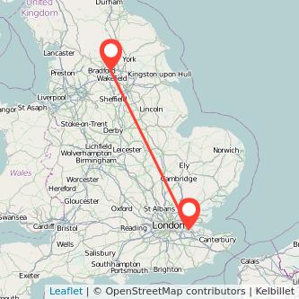 Leeds Gravesend bus map