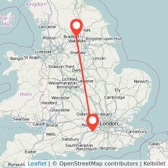 Leeds Fleet train map