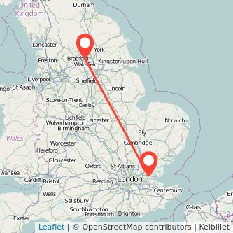 Leeds Basildon train map