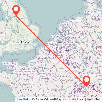 Leeds Zurich bus map