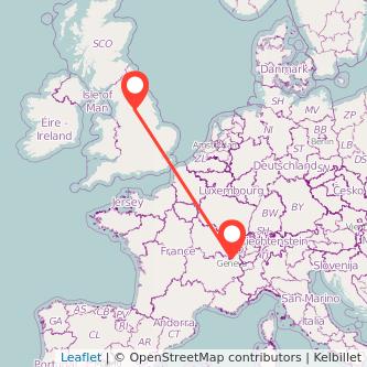 Leeds Geneva train map