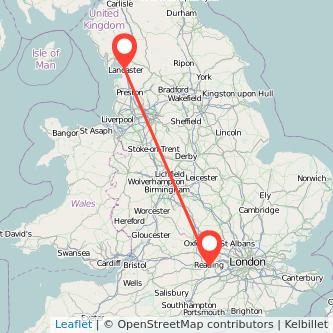 Lancaster Reading train map