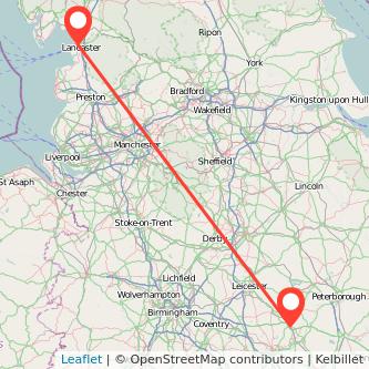 Lancaster Kettering bus map
