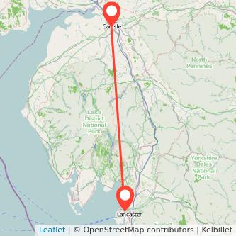 Lancaster Carlisle train map