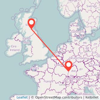 Kirkcaldy Strasbourg train map