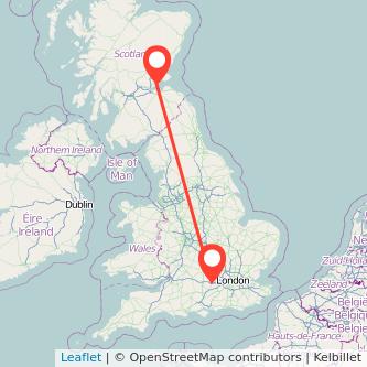 Kirkcaldy Reading train map