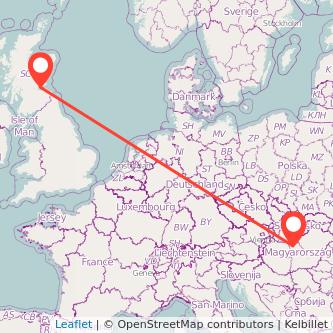 Kirkcaldy Budapest train map