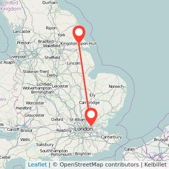 Hull Romford bus map