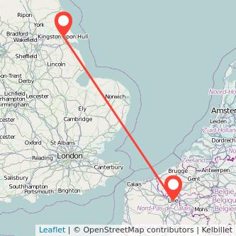 Hull Lille bus map