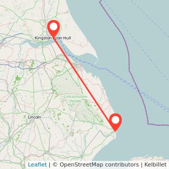 Hull Skegness bus map