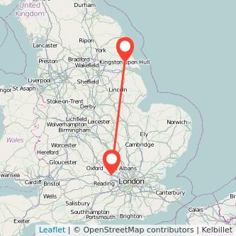 Hull High Wycombe bus map