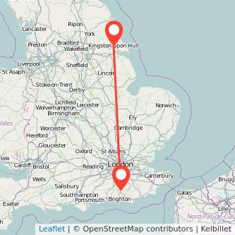 Hull Haywards Heath train map