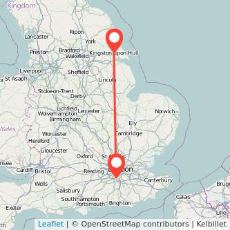 Hull Epsom bus map