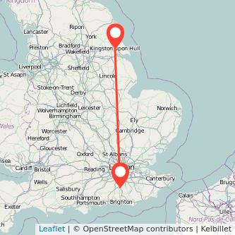 Hull Crawley bus map