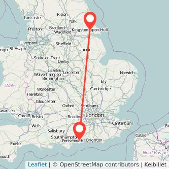 Hull Chichester train map