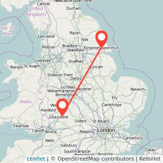 Hull Cheltenham bus map