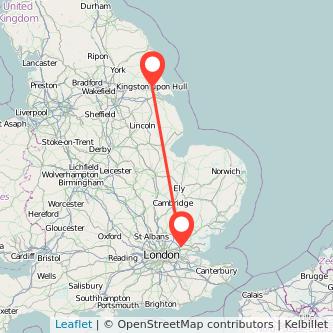 Hull Brentwood train map