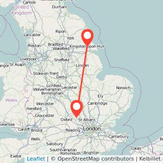 Hull Aylesbury train map