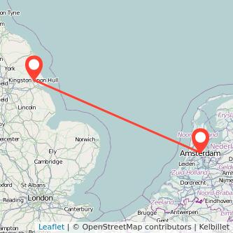 Hull Amsterdam bus map