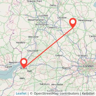 Kettering Bristol train map