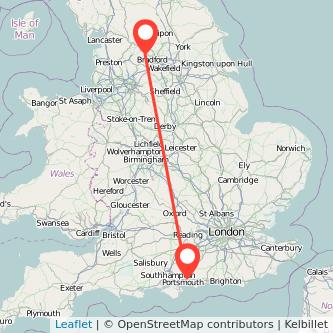 Keighley Havant train map