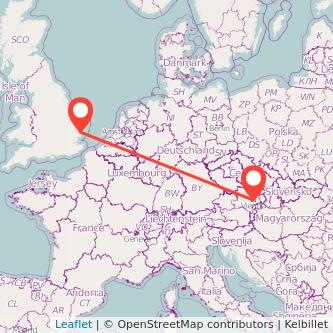 Ipswich Vienna train map