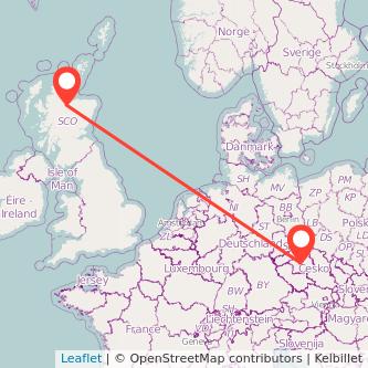 Inverness Prague bus map