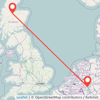 Inverness Düsseldorf train map