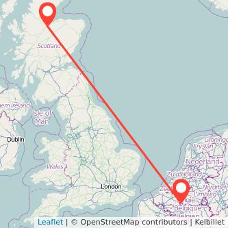 Inverness Brussels bus map