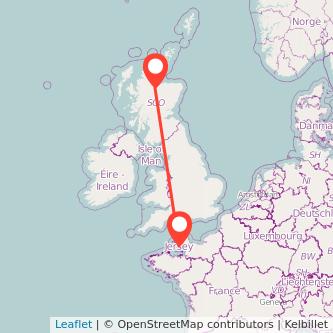 Inverness Jersey flight map