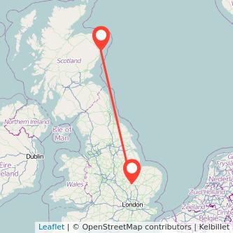 Huntingdon Aberdeen train map