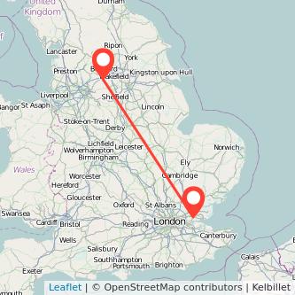 Huddersfield Basildon bus map