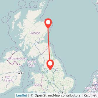 Huddersfield Aberdeen bus map