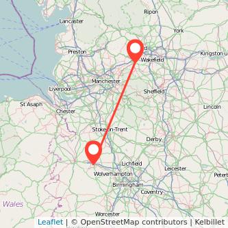 Huddersfield Telford bus map