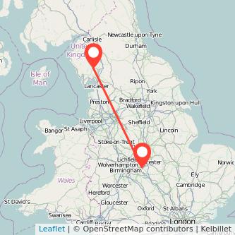 Hinckley Windermere bus map