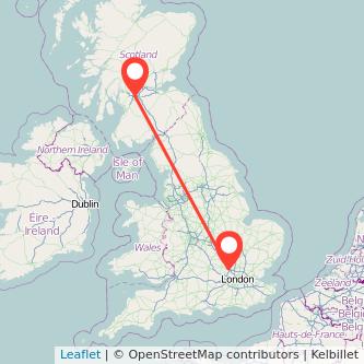 Hemel Hempstead Glasgow train map