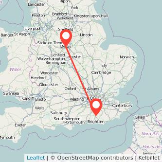 Haywards Heath Derby bus map