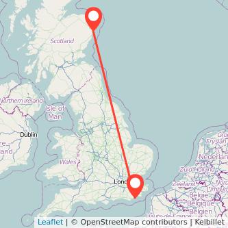 Hastings Aberdeen train map