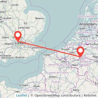 Harrow Brussels bus map