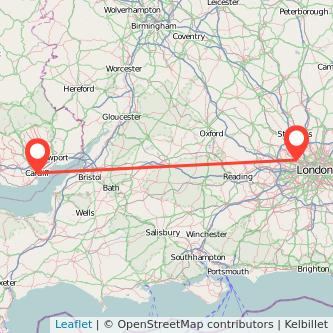 Harrow Cardiff bus map