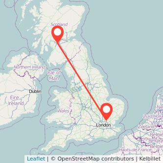 Harlow Glasgow train map