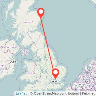 Harlow Aberdeen train map