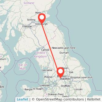 Halifax Edinburgh train map