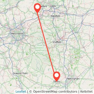 Halifax Derby train map